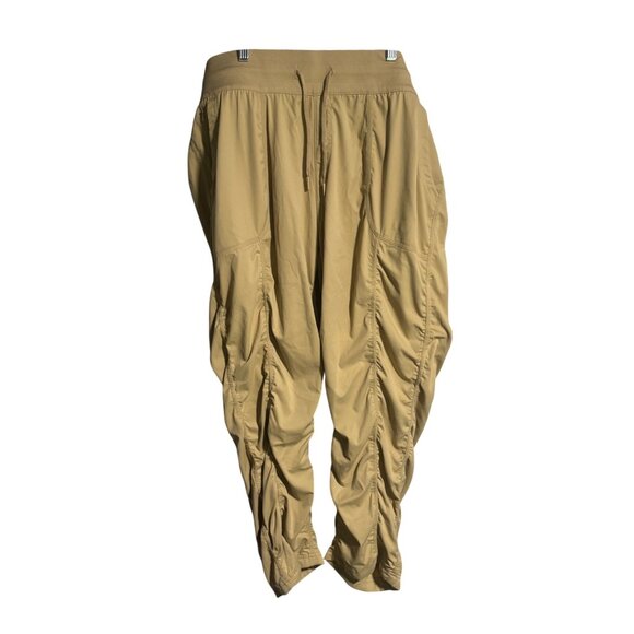 The North Face Womens Aphrdite Pants Size 2X Regular Khaki Stone Tapered Ruched - Picture 1 of 13